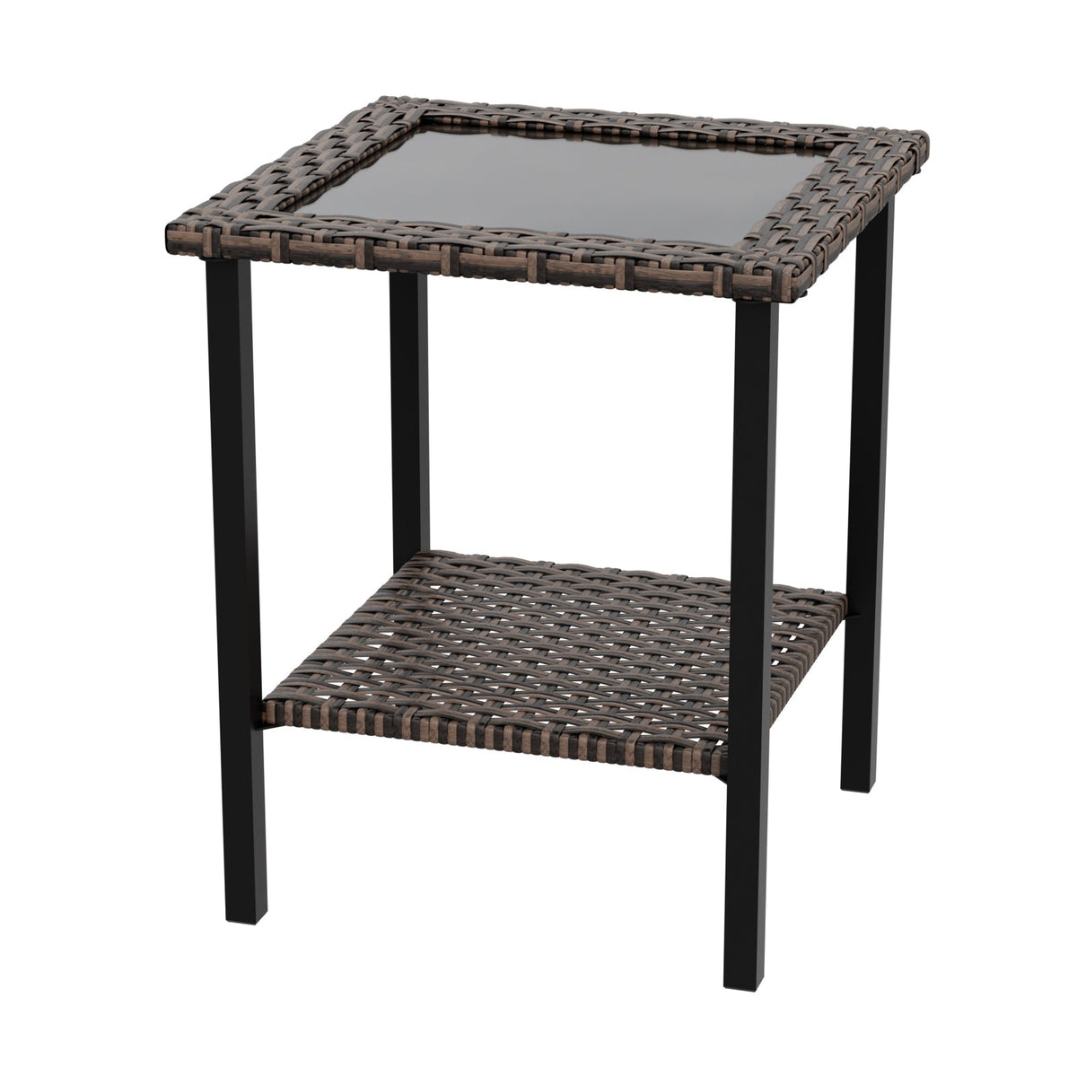 Ocean Vista Outdoor Wicker Side Table_FTX-F - Eagle Peak Custom Canopy Tent