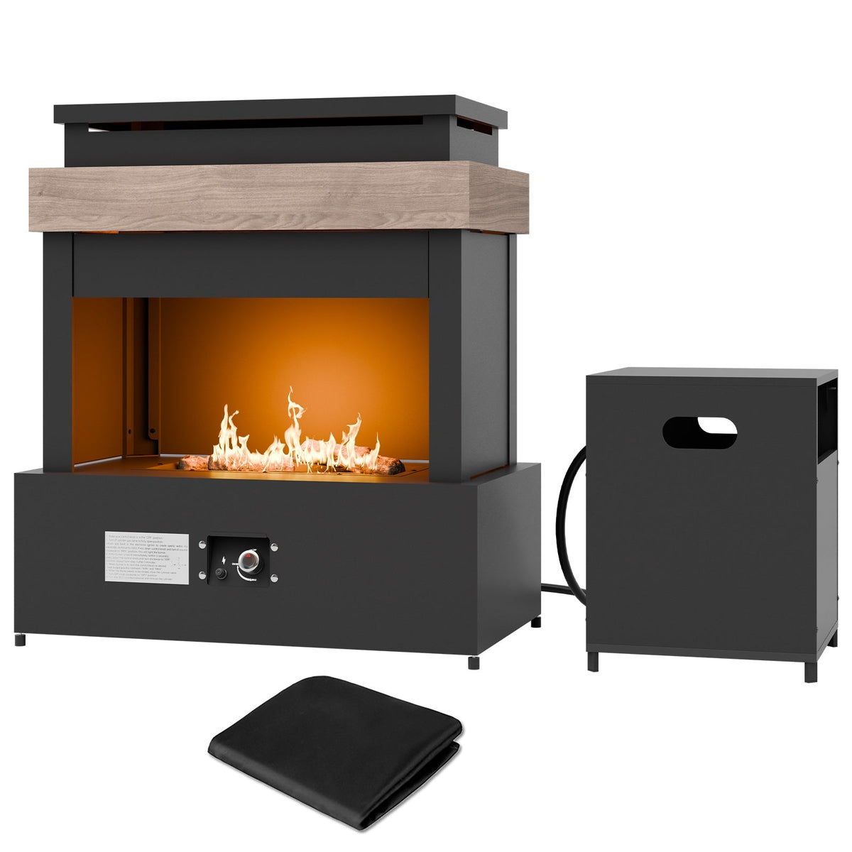 Outdoor Propane Fireplace_Z14A - Eagle Peak Custom Canopy Tent