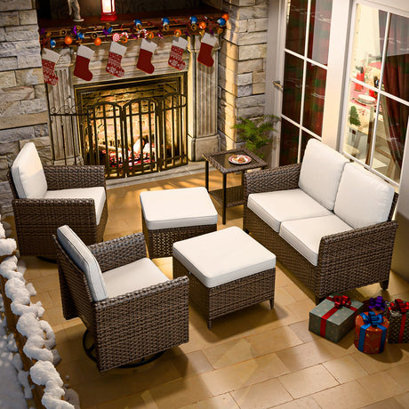 Sofa Set & Fire Table - Eagle Peak Canopy and Outdoor Products