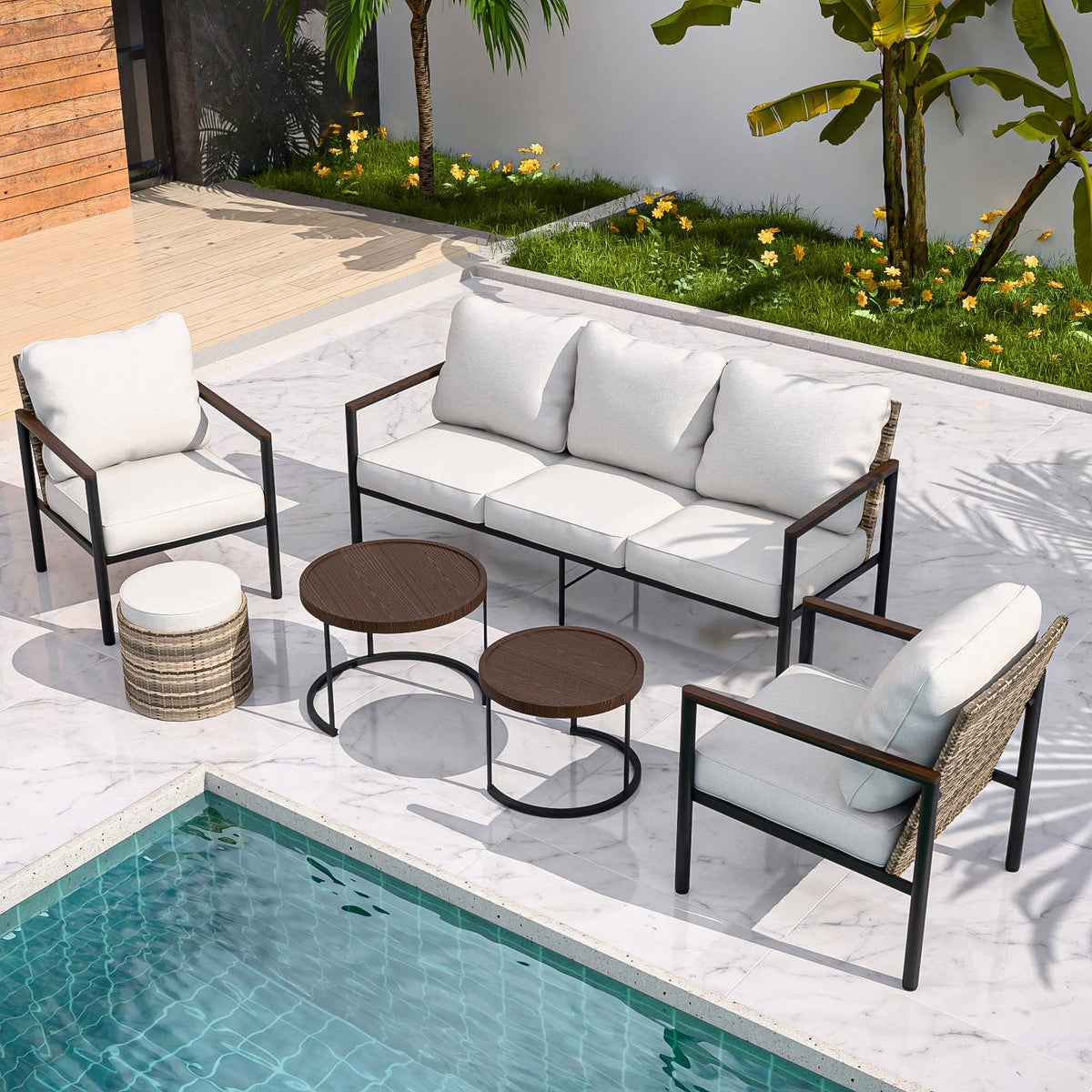 Sunset Dune Outdoor Patio Furniture - Eagle Peak Custom Canopy Tent