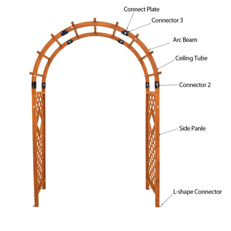 Wood Arbor 92''_GA92 - Eagle Peak Canopy and Outdoor Products