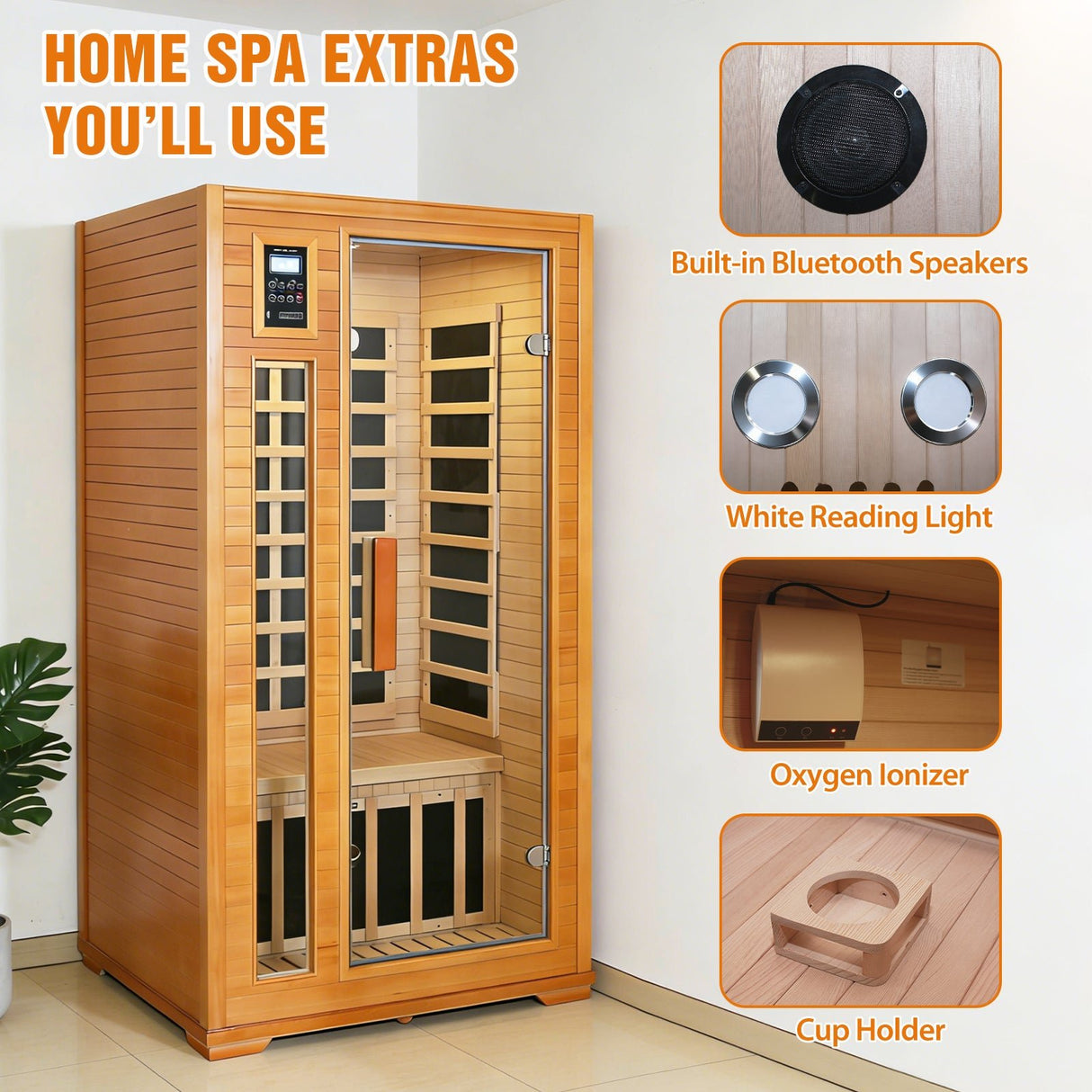 1 - 2/2 Person Low EMF Far Infrared Sauna - Eagle Peak Custom Canopy Tent