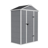 5x3/6x4/6x8/8x8/10x8 Resin Outdoor Storage Shed with Floor, Gray