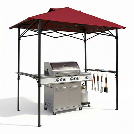 8x5 Pop up Grill Gazebo with Carry Bag and Air Vent
