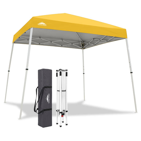 Slant Leg Pop up Canopy Tent, 10x10 Base 8x8 Top