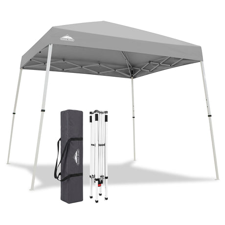 Slant Leg Pop up Canopy Tent, 10x10 Base 8x8 Top