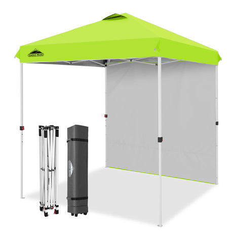 6.6x6.6 Pop Up Canopy Tent with 1 Sidewall