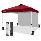 12x12 Pop Up Canopy Tent with 1 Sidewall