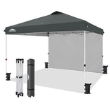 12x12 Pop Up Canopy Tent with 1 Sidewall