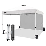 12x12 Pop Up Canopy Tent with 1 Sidewall