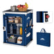 Outdoor Camping Pop Up Folding Table with Large 3-Tier Storage Organizer and Side Pockets