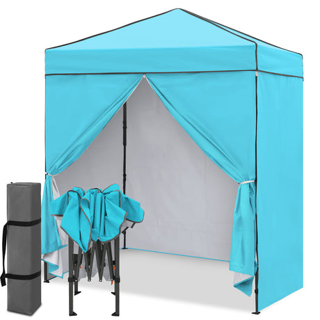 6x4 Instant Pop Up Canopy Tent with 4 Sidewalls