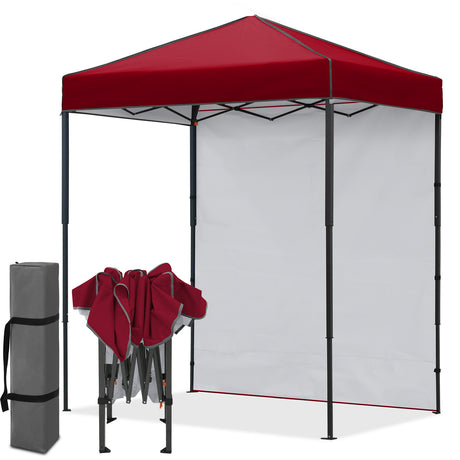 6x4 Instant Pop Up Canopy Tent with 1 Sidewall