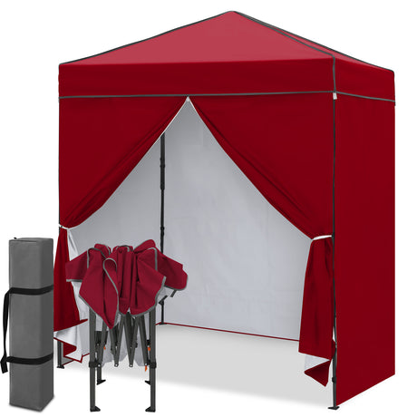 6x4 Instant Pop Up Canopy Tent with 4 Sidewalls