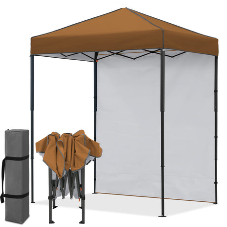 6x4 Instant Pop Up Canopy Tent with 1 Sidewall