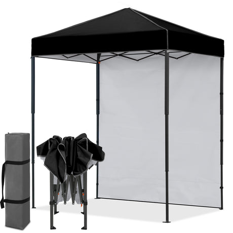 6x4 Instant Pop Up Canopy Tent with 1 Sidewall