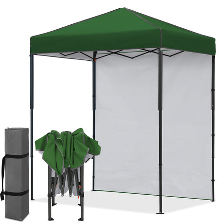 6x4 Instant Pop Up Canopy Tent with 1 Sidewall