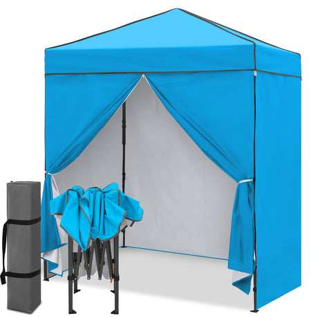 6x4 Instant Pop Up Canopy Tent  with 4 Side Wall Panels
