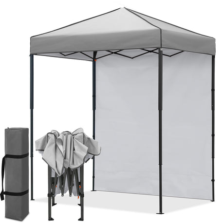 6x4 Instant Pop Up Canopy Tent with 1 Sidewall