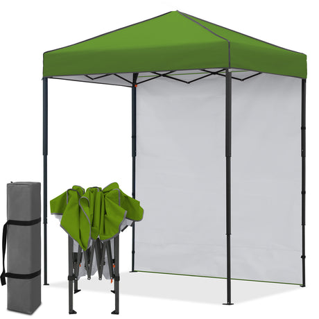 6x4 Instant Pop Up Canopy Tent with 1 Sidewall