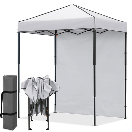 6x4 Instant Pop Up Canopy Tent with 1 Sidewall