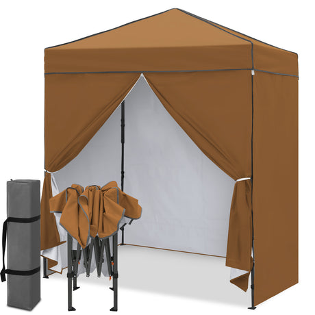 6x4 Instant Pop Up Canopy Tent with 4 Sidewalls