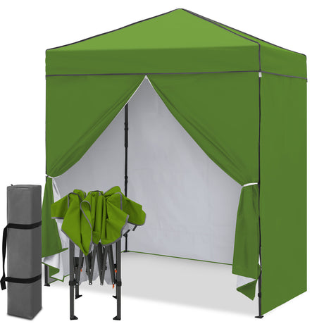6x4 Instant Pop Up Canopy Tent with 4 Sidewalls