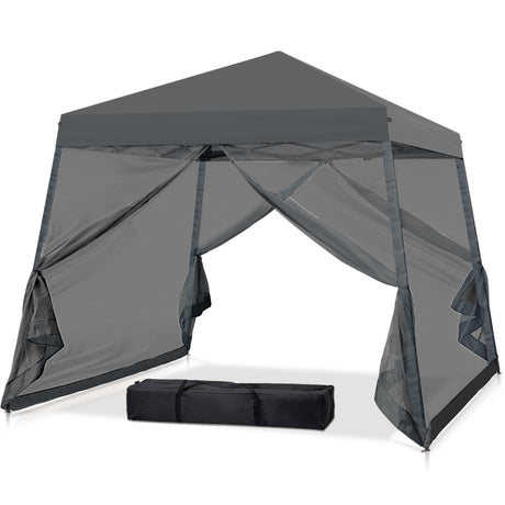 10x10 Slant Leg Easy Setup Pop Up Canopy Tent