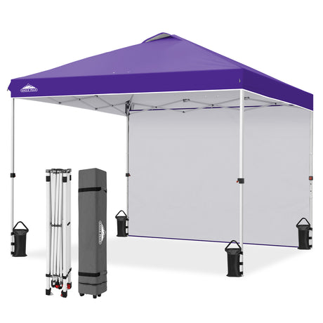 10x10 Pop Up Canopy Tent with 1 Sidewall