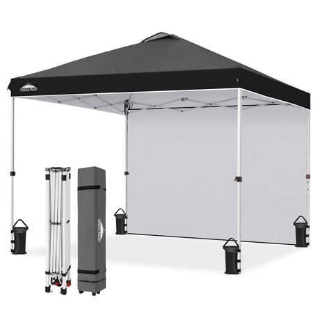 10x10 Commercial Pop up Canopy with 1 Sidewall
