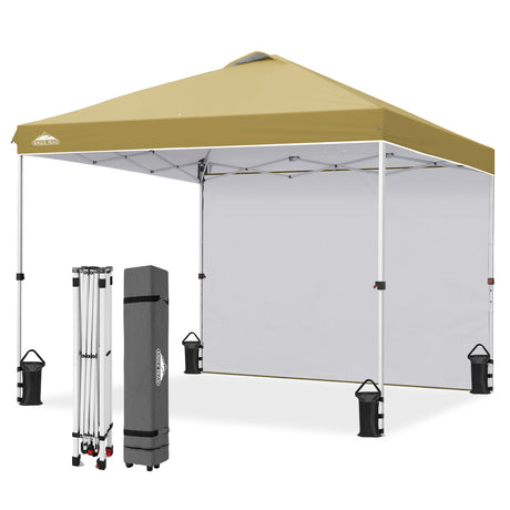 10x10 Pop Up Canopy Tent with 1 Sidewall