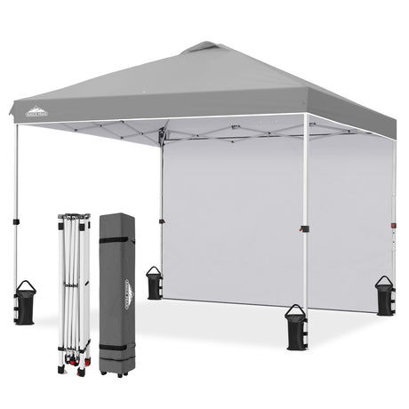 10x10 Commercial Pop up Canopy with 1 Sidewall