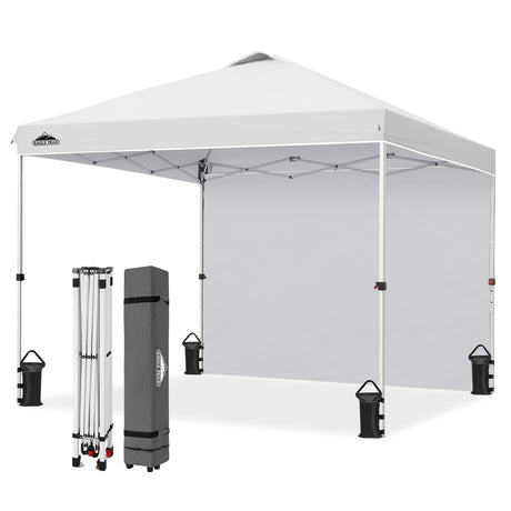 10x10 Pop Up Canopy Tent with 1 Sidewall