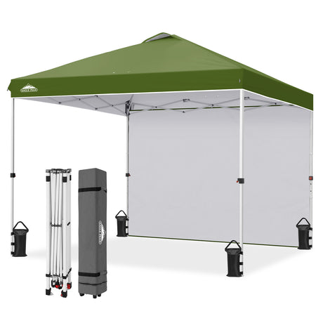 10x10 Pop Up Canopy Tent with 1 Sidewall