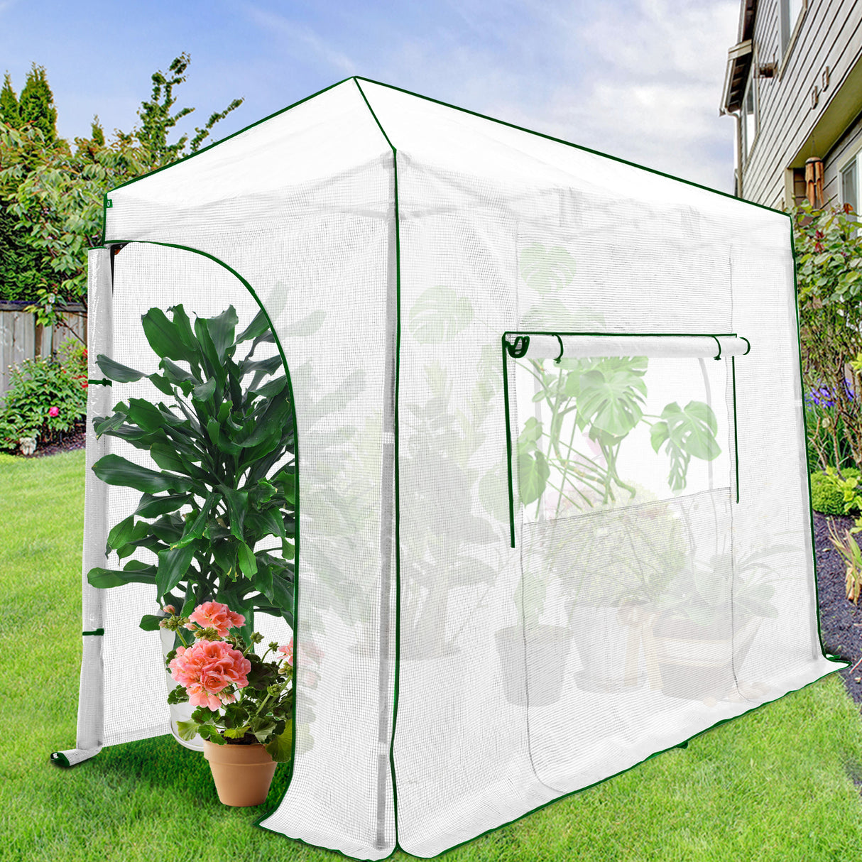 Easy Setup 10x5 Portable Lean to Pop Up Greenhouse