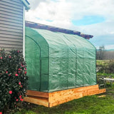9.9x4.9x7.1 Outdoor Lean to Walk-in Greenhouse with Shelf