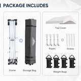 10x10 Commercial Canopy with Gable Roof, White - Eagle Peak®