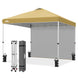 10x10 Commercial Pop up Canopy with 1 Sidewall - Eagle Peak