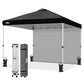10x10 Commercial Pop up Canopy with 1 Sidewall - Eagle Peak