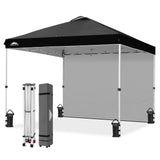 10x10 Commercial Pop up Canopy with 1 Sidewall - Eagle Peak