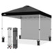 10x10 Commercial Pop up Canopy with 1 Sidewall - Eagle Peak