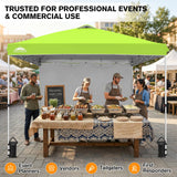 10x10 Commercial Pop up Canopy with 1 Sidewall - Eagle Peak