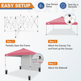 10x10 Commercial Pop up Canopy with 1 Sidewall - Eagle Peak