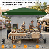 10x10 Commercial Pop up Canopy with 1 Sidewall - Eagle Peak