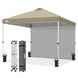 10x10 Commercial Pop up Canopy with 1 Sidewall - Eagle Peak