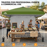 10x10 Commercial Pop up Canopy with 1 Sidewall - Eagle Peak