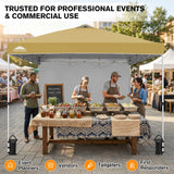 10x10 Commercial Pop up Canopy with 1 Sidewall - Eagle Peak