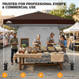 10x10 Commercial Pop up Canopy with 1 Sidewall - Eagle Peak