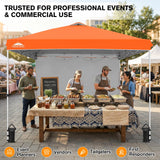 10x10 Commercial Pop up Canopy with 1 Sidewall - Eagle Peak