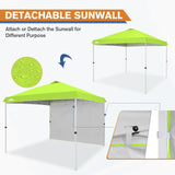 10x10 Commercial Pop up Canopy with 1 Sidewall - Eagle Peak Custom Canopy Tent